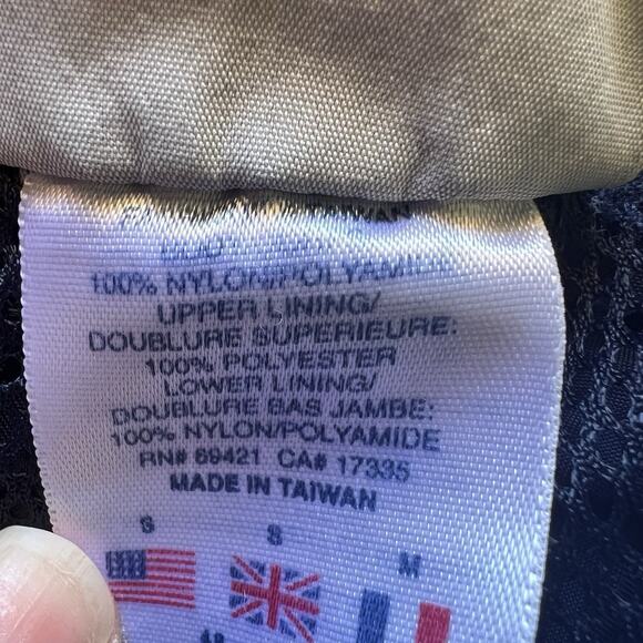 Y2K Reebok Men's Track Pants Blue Nylon Windbreaker Joggers Vintage 90s Size S - Picture 3 of 9